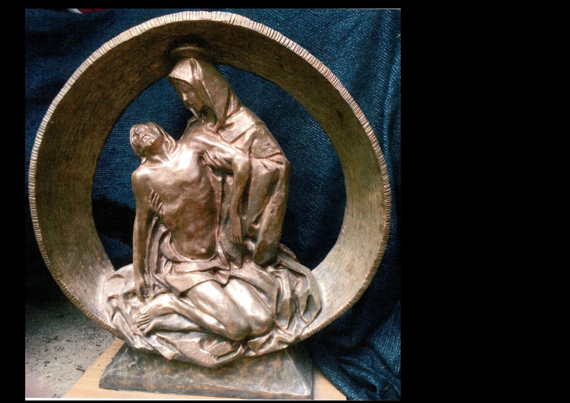 4114739 Arte sacra - statua di bronzo 